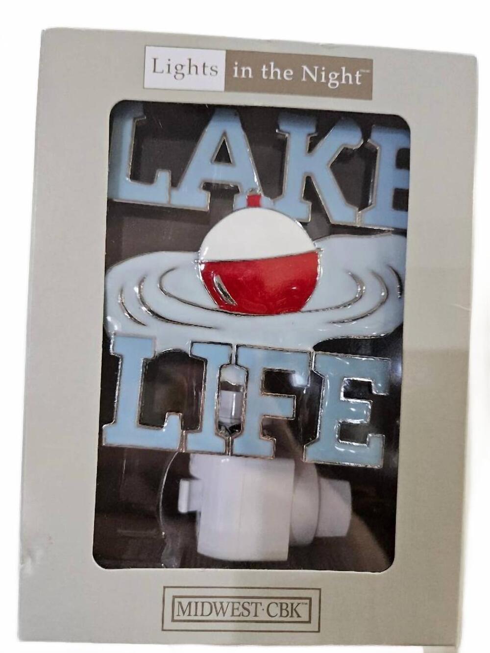 NEW GANZ lake life night light in red/blue